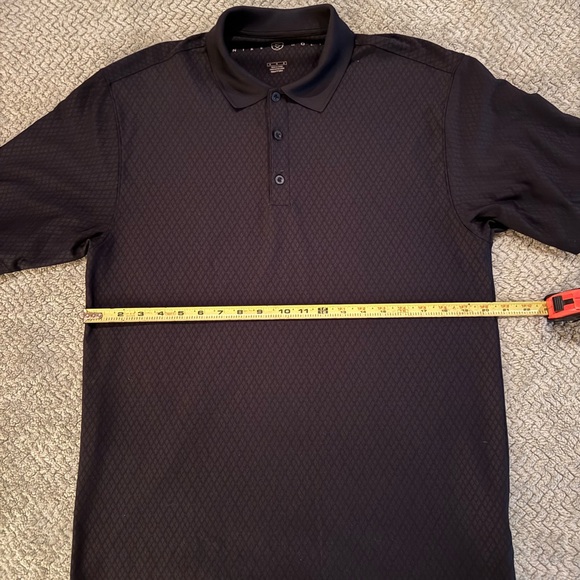 Nike Men's Dri-Fit Black Patterned Golf Polo Shirt - Picture 5 of 5